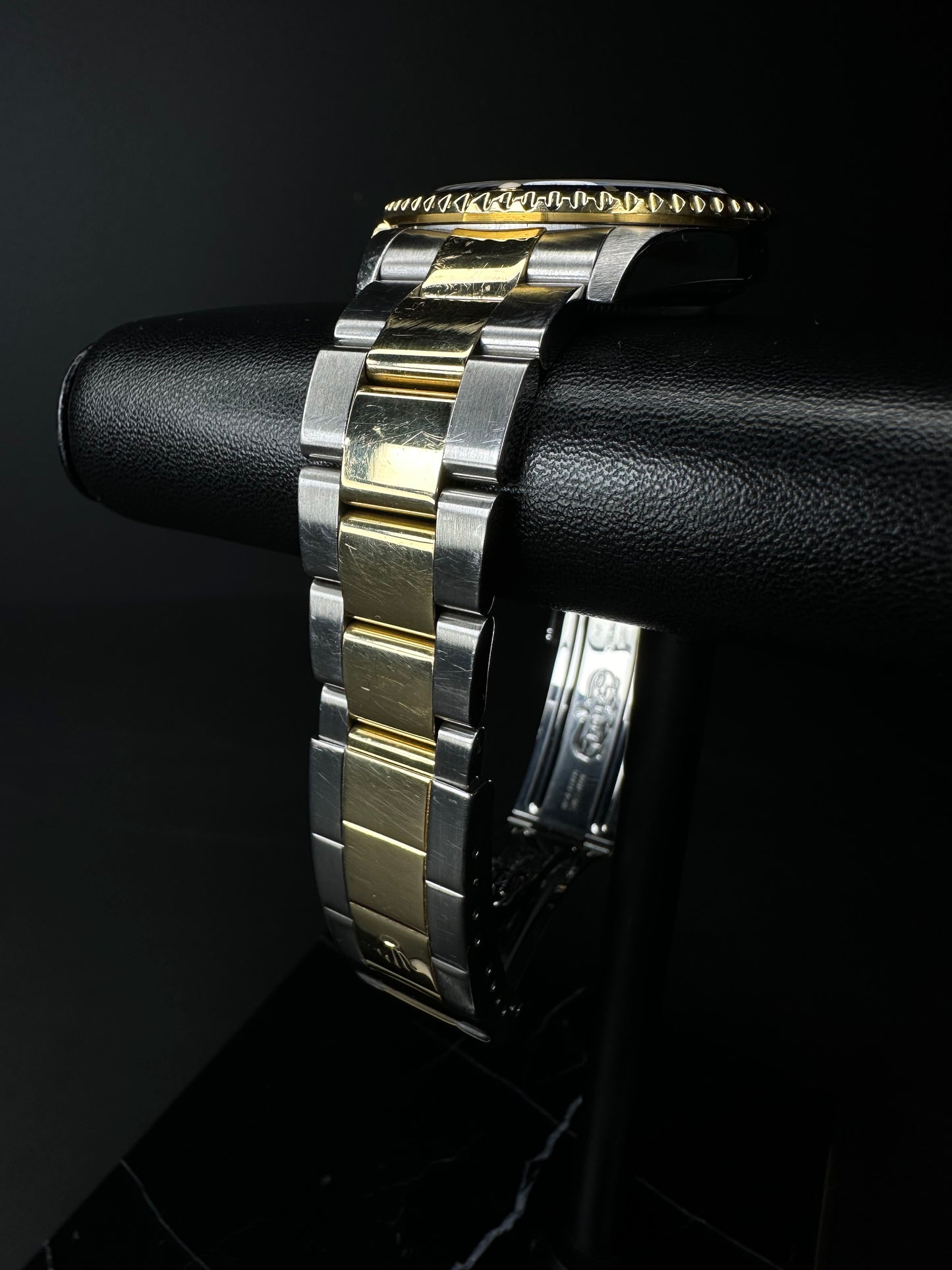 Rolex Submariner Date ‘Bluesey’ 16613 Blue Dial Engraved Rehaut Gold Through Clasp Men’s Automatic Watch - 2009