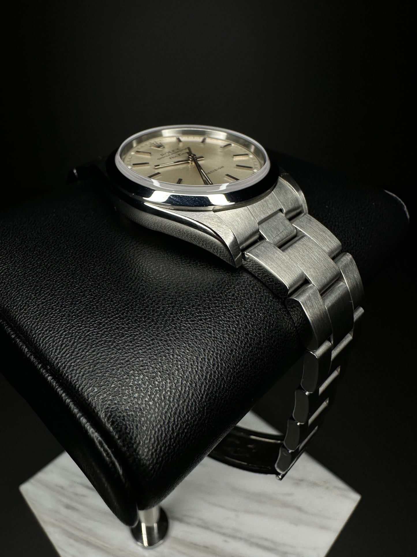 Rolex Airking 14000 Silver Dial Mens Automatic Watch