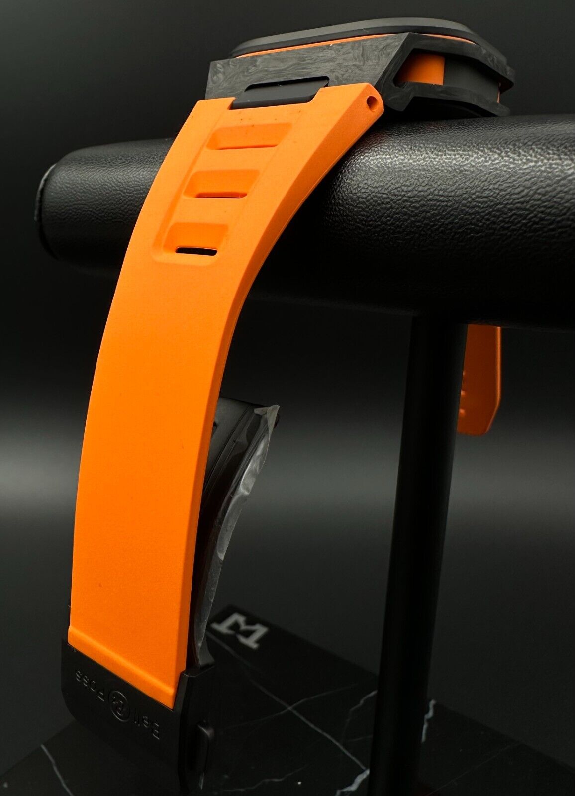 Bell & Ross Limited Edition BR-X5 Carbon Orange 41mm men's watch, model BRX5R-BO-TC/SRB, featuring a striking orange dial, carbon case, and bold, sporty design. Ideal for collectors seeking exclusive, high-performance timepieces. Available from The Watch Trader CT