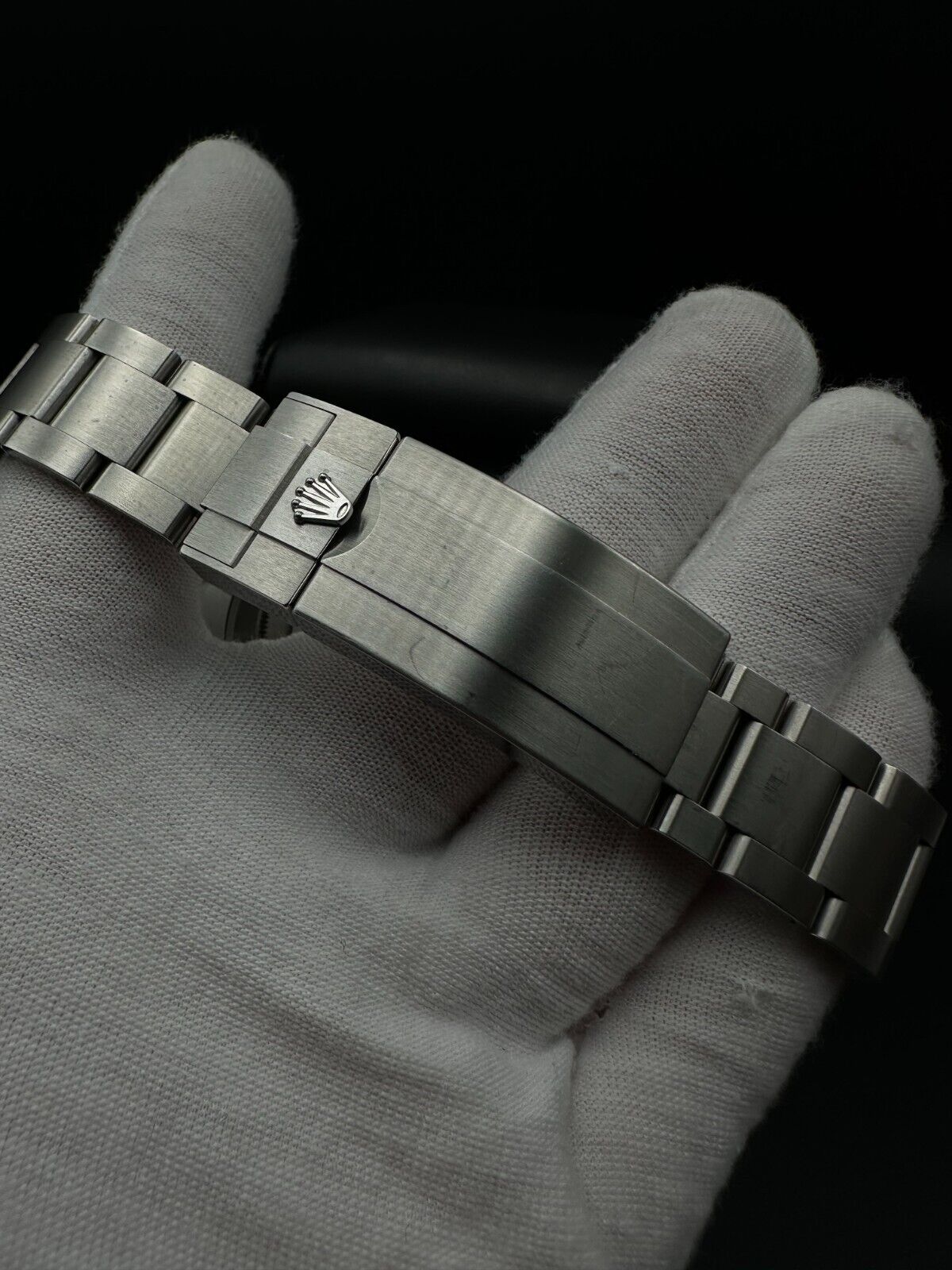 Rolex Submariner Date 126610LV "Starbucks" Men's Watch, 2024 model, featuring a 41mm stainless steel case, black dial, and green ceramic unidirectional rotating bezel. Comes with a stainless steel Rolex Oyster bracelet. Fair condition with visible signs of wear. Available at The Watch Trader, Madison, Connecticut.