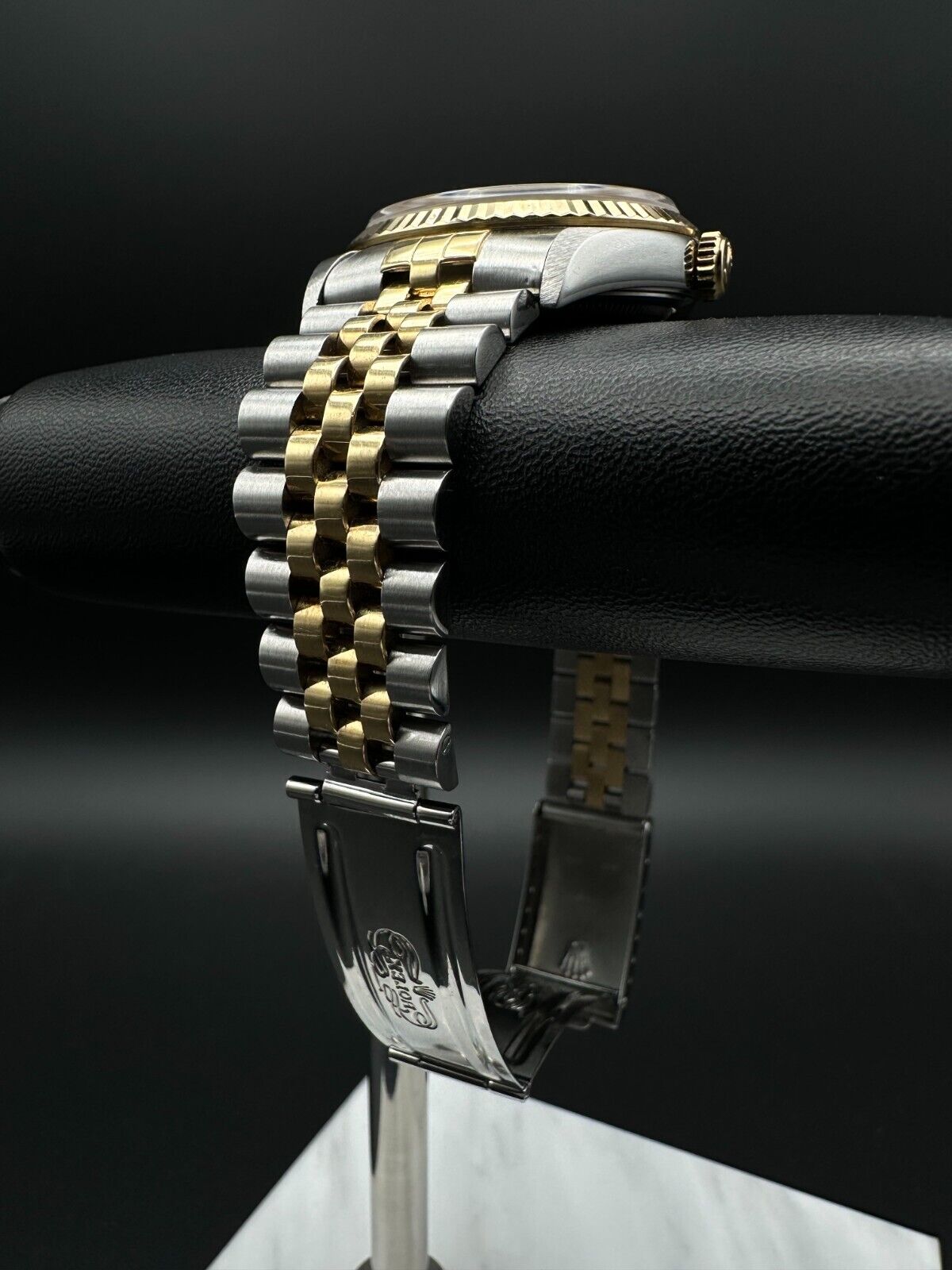 Rolex Datejust 36mm 16233 Black Dial Two-Tone Yellow Gold Jubilee Watch - 1996