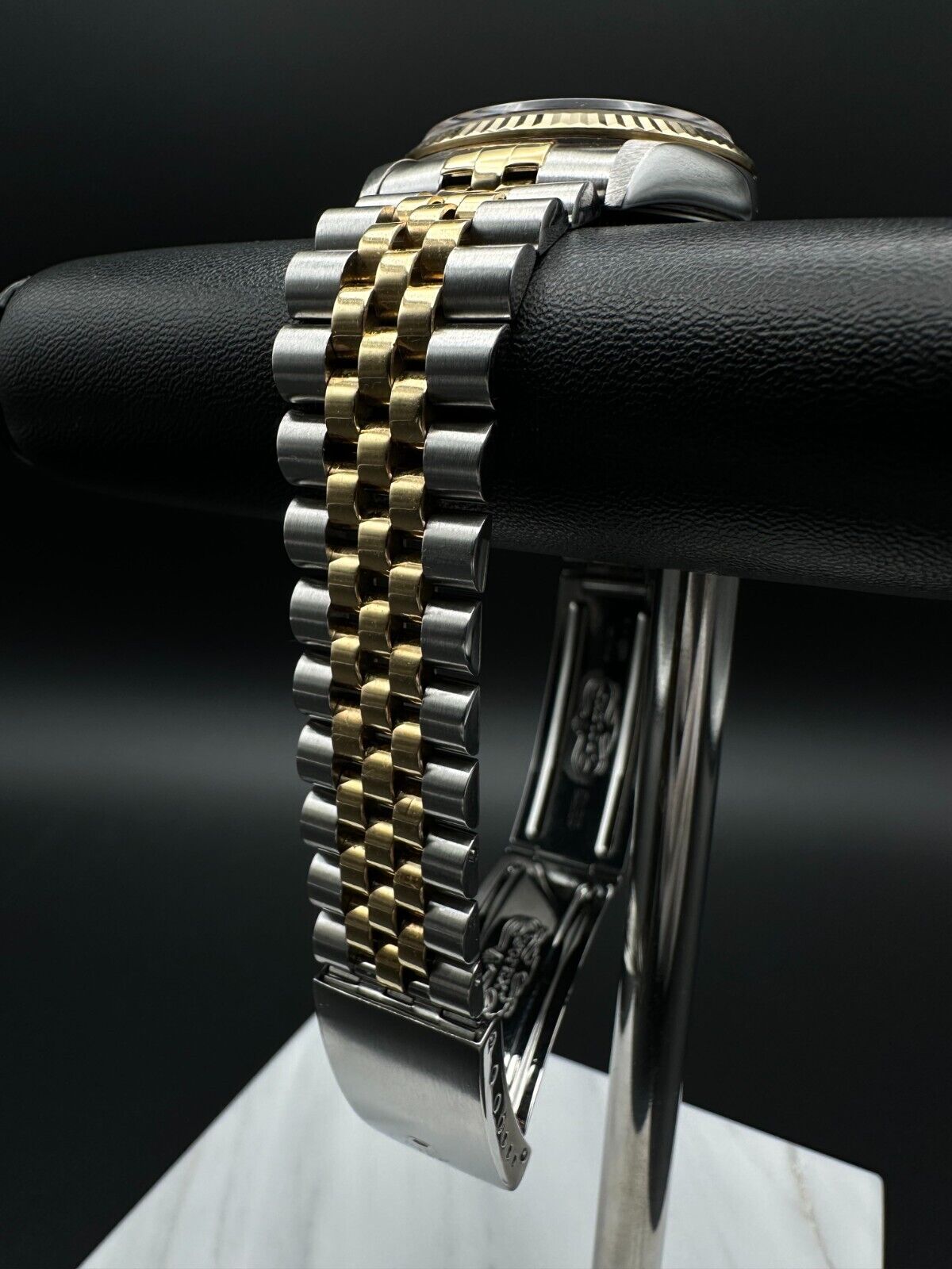 Rolex Datejust 36mm 16233 Black Dial Two-Tone Yellow Gold Jubilee Watch - 1996