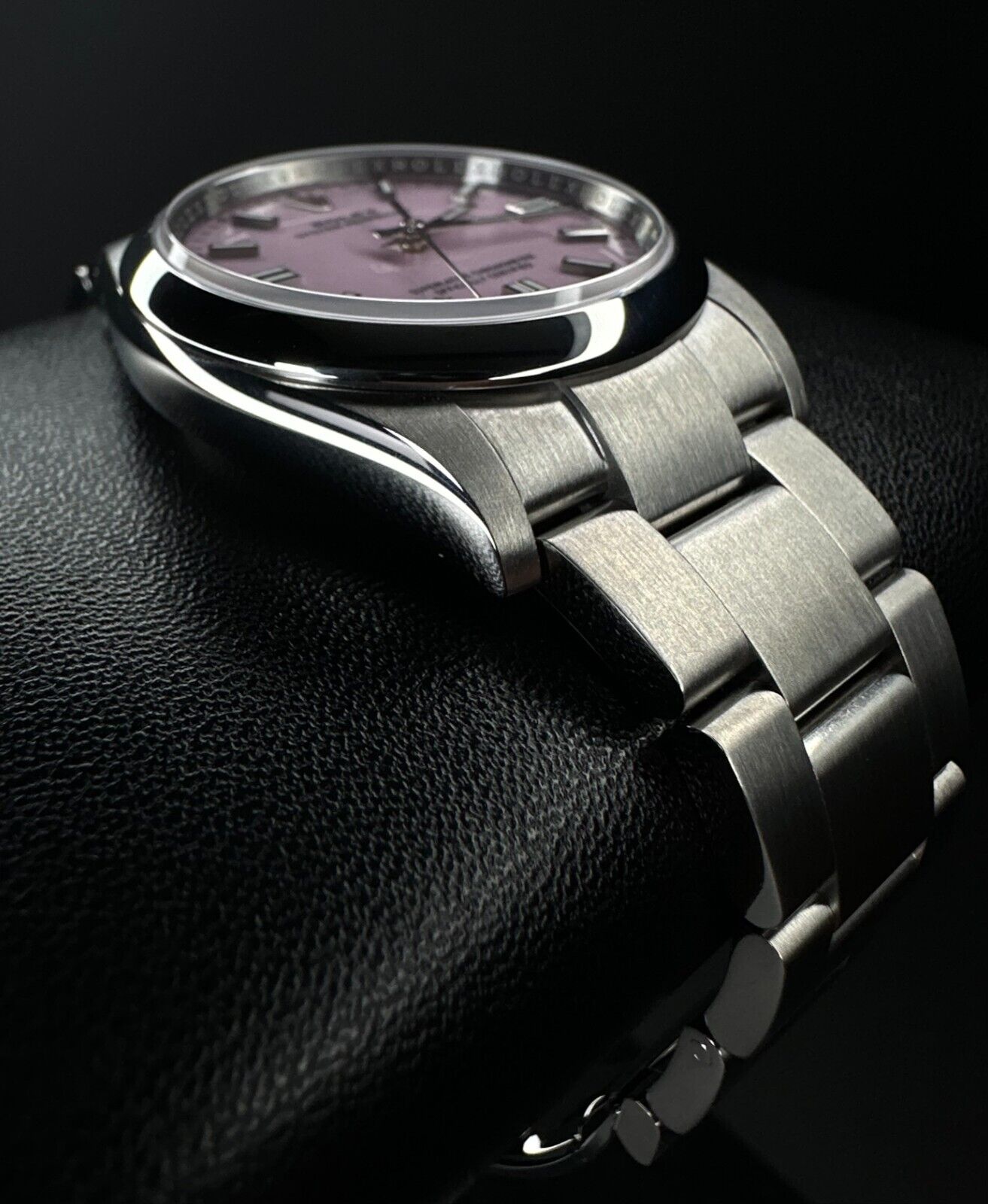 Rolex Oyster Perpetual 36mm automatic watch, model 126000, featuring a vibrant candy pink dial and classic stainless steel case, 2024 release. This stylish timepiece combines modern design with Rolex’s renowned craftsmanship, perfect for enthusiasts seeking a bold statement piece. Available from The Watch Trader CT.