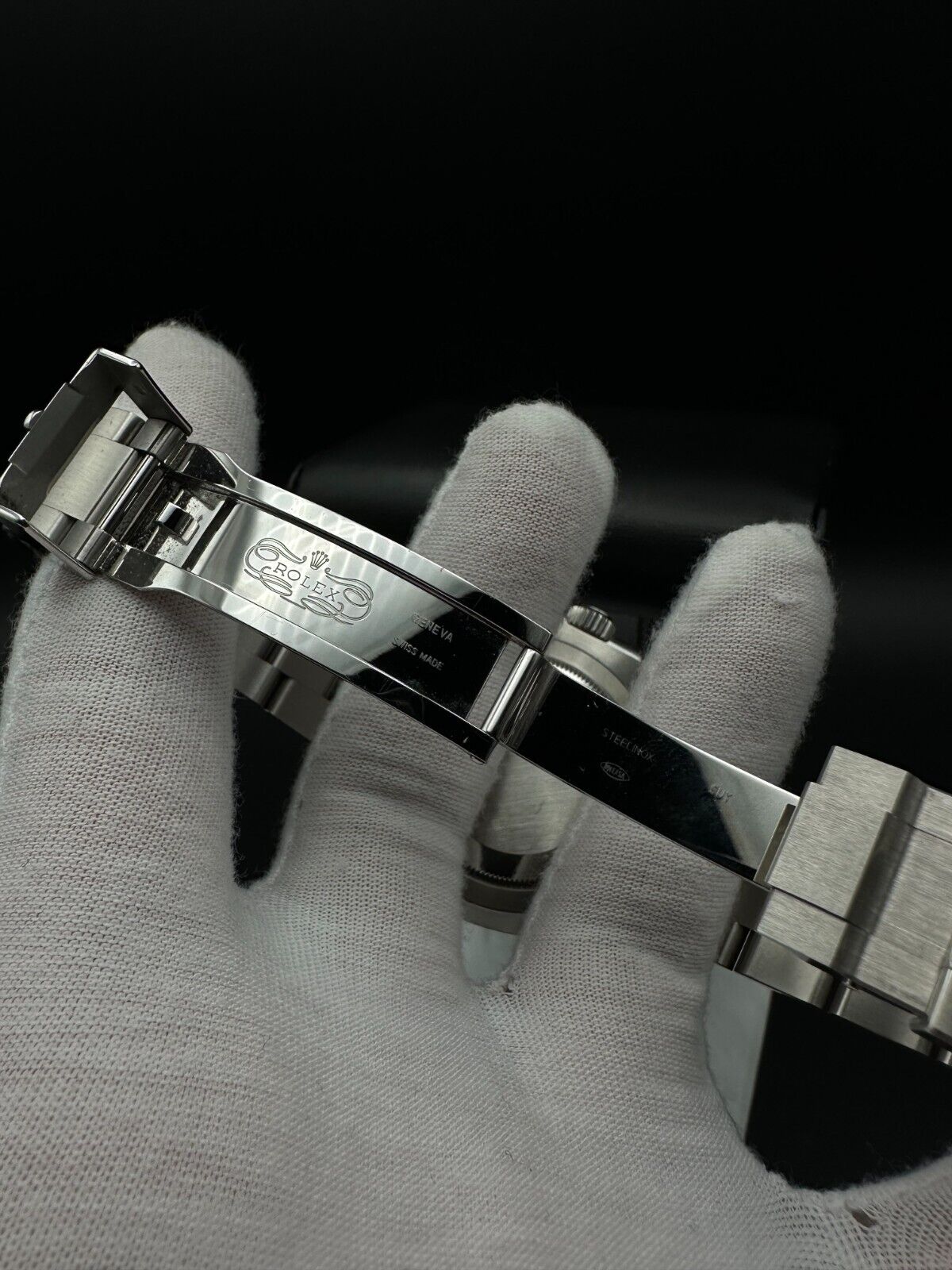 Rolex Submariner Date 126610LV "Starbucks" Men's Watch, 2024 model, featuring a 41mm stainless steel case, black dial, and green ceramic unidirectional rotating bezel. Comes with a stainless steel Rolex Oyster bracelet. Fair condition with visible signs of wear. Available at The Watch Trader, Madison, Connecticut.