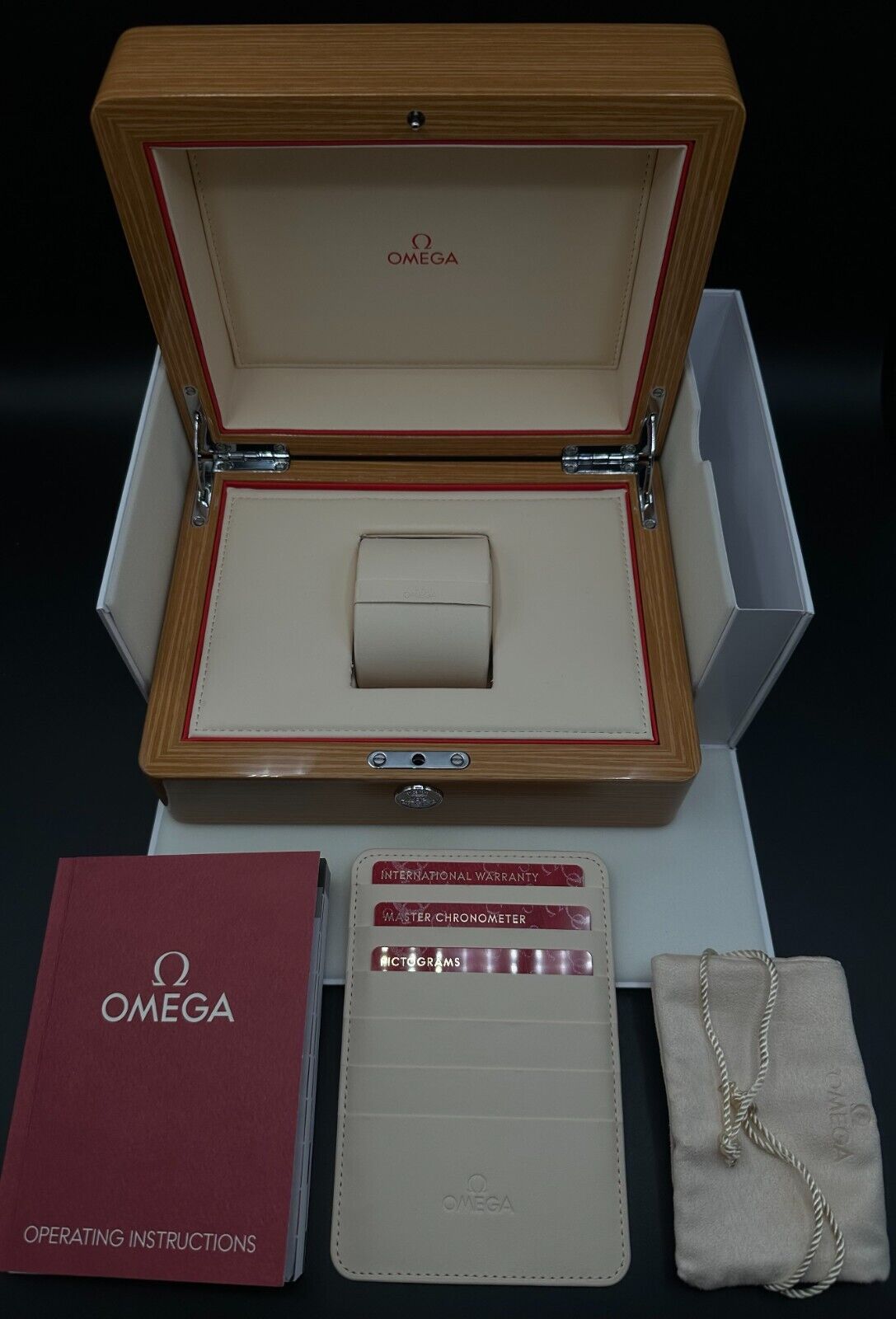 OMEGA Speedmaster Chronoscope 329.30.43.51.02.001 Automatic Watch, 2024 model, featuring a 43mm stainless steel case, silver dial, and blue anodized aluminum bezel ring with tachymeter scale. Comes with a stainless steel bracelet and fold-over clasp. Very good condition with minimal signs of wear. Available at The Watch Trader, Madison, Connecticut.