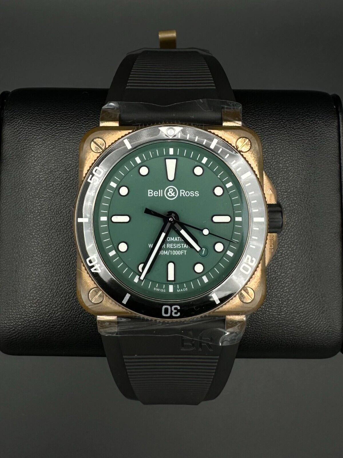 Bell & Ross BR03-92 Diver Bronze Green Dial BR0392-D-LT-BR/SRB Limited Edition