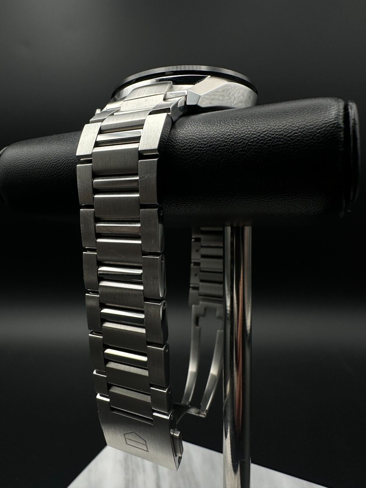 TAG Heuer Carrera Anniversary Limited Edition Men's Watch CBN2A1D.BA0643, 2020 model, featuring a 44mm stainless steel case, silver dial, and black ceramic tachymeter bezel. Comes with a stainless steel bracelet and push-button deployant clasp. In very good condition with minimal signs of wear. Available at The Watch Trader, Madison, Connecticut.