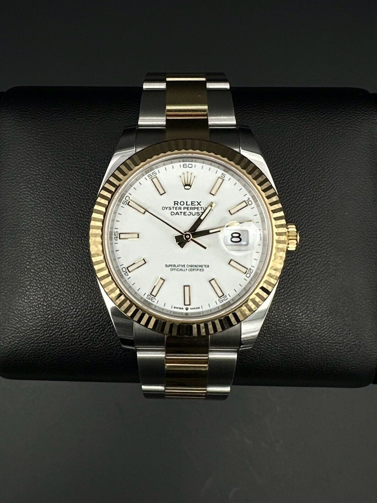 Rolex Datejust 41 126333 Gold and Steel Oyster Bracelet White Dial Watch - 2024