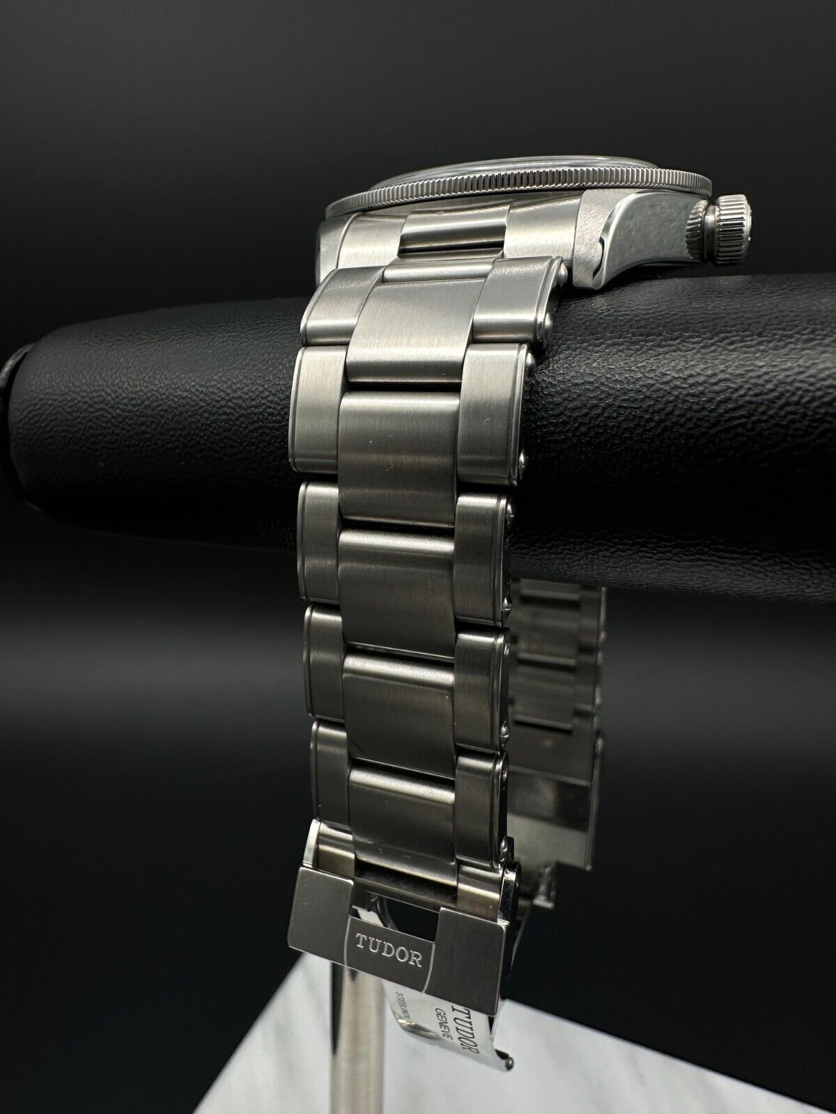 Tudor Black Bay Fifty-Eight Ref. 79030B Stainless Steel 39mm Automatic Watch from 2020, featuring a blue dial, unidirectional rotatable bezel with a 60-minute graduated disc in matte blue anodized aluminum, and silver gilded markings, paired with a Tudor stainless steel bracelet, in fair condition with obvious signs of wear, available at The Watch Trader, Madison, CT.