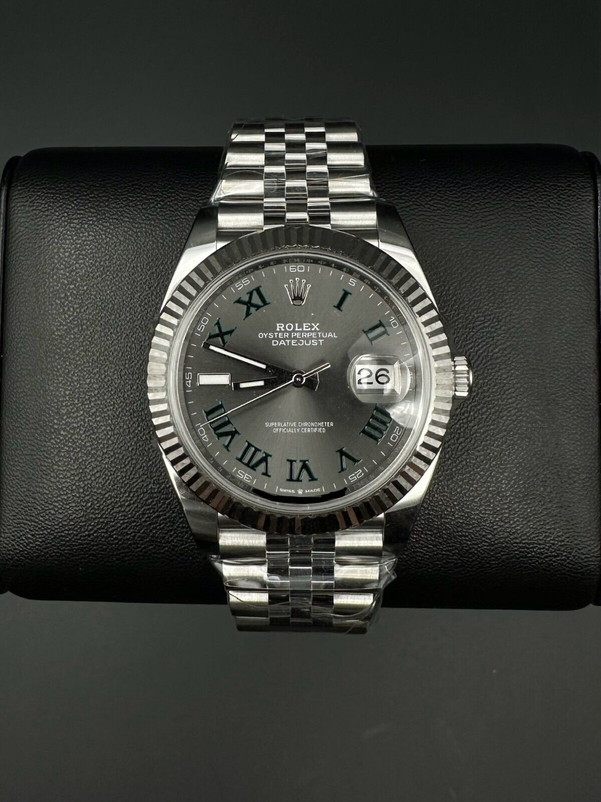 Rolex Datejust 126334 41mm Wimbledon Dial Steel Jubilee Automatic Watch - 2024