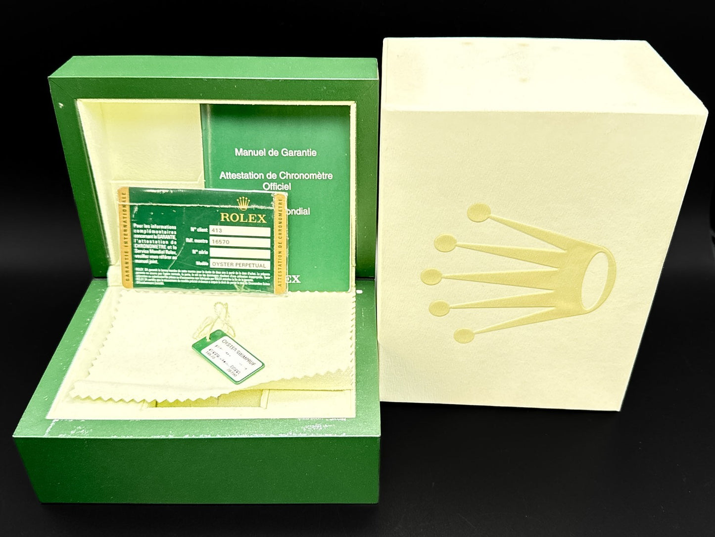 Rolex Explorer II Black Dial 16570 Engraved Rehaut 40mm Automatic Watch - 200911