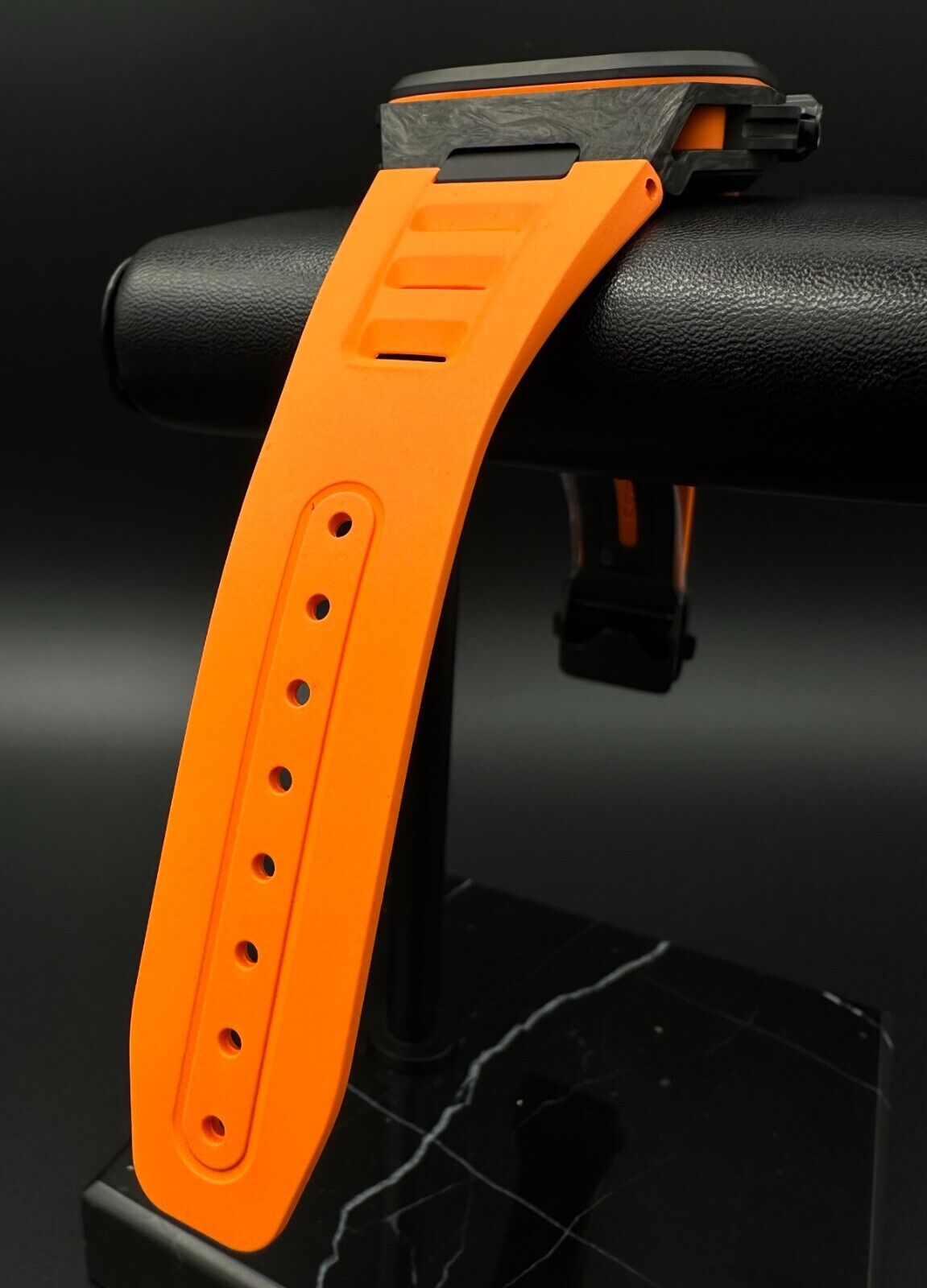 Bell & Ross Limited Edition BR-X5 Carbon Orange 41mm men's watch, model BRX5R-BO-TC/SRB, featuring a striking orange dial, carbon case, and bold, sporty design. Ideal for collectors seeking exclusive, high-performance timepieces. Available from The Watch Trader CT