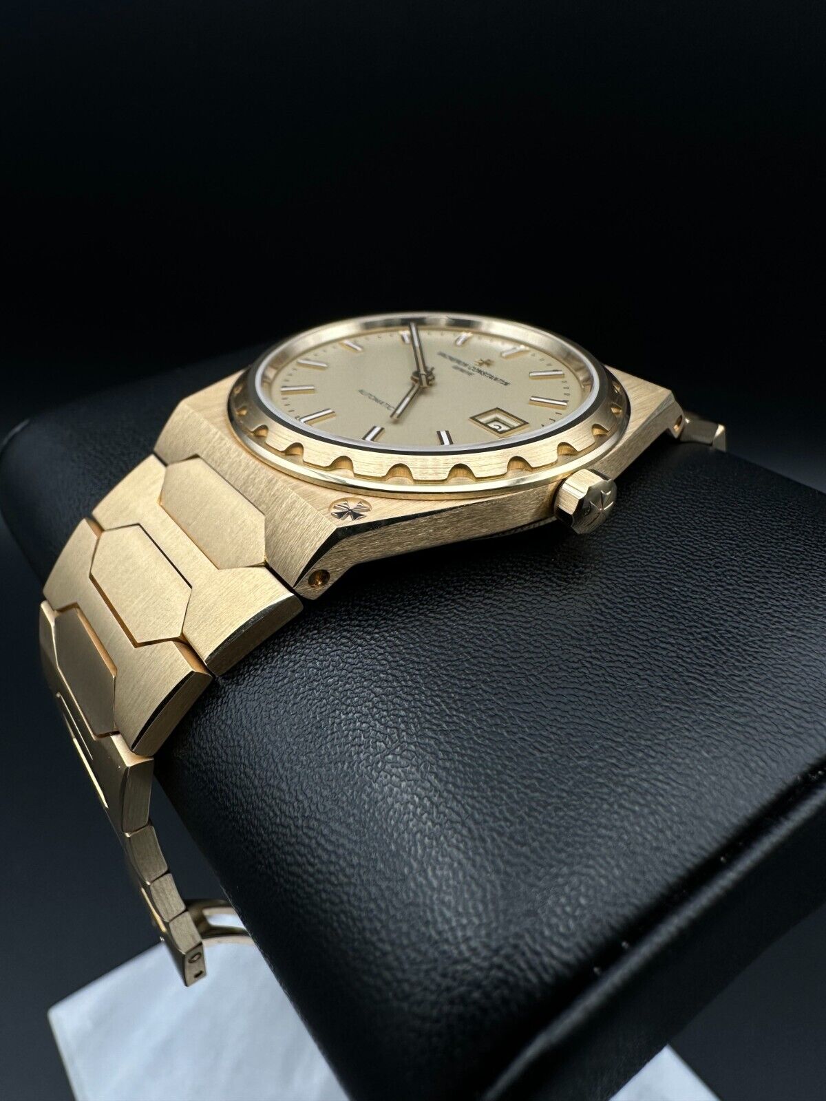 Vacheron Constantin Historiques 222 4200H/222J-B935 Yellow Gold 37mm watch, 2023 model, with an 18K yellow gold case, gold-toned dial, and luminous hour markers. Includes original box, warranty card, and booklet. Available at The Watch Trader, Madison, Connecticut.