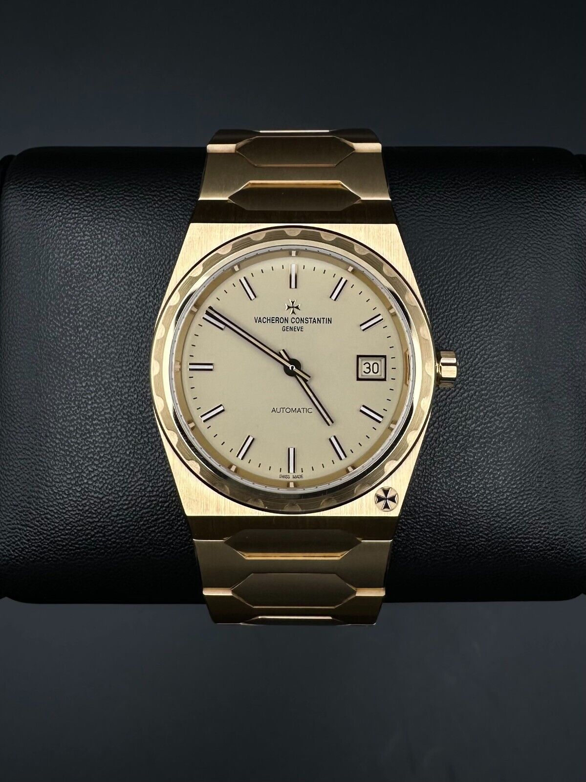 Vacheron Constantin Historiques 222 4200H/222J-B935 Yellow Gold 37mm watch, 2023 model, with an 18K yellow gold case, gold-toned dial, and luminous hour markers. Includes original box, warranty card, and booklet. Available at The Watch Trader, Madison, Connecticut.