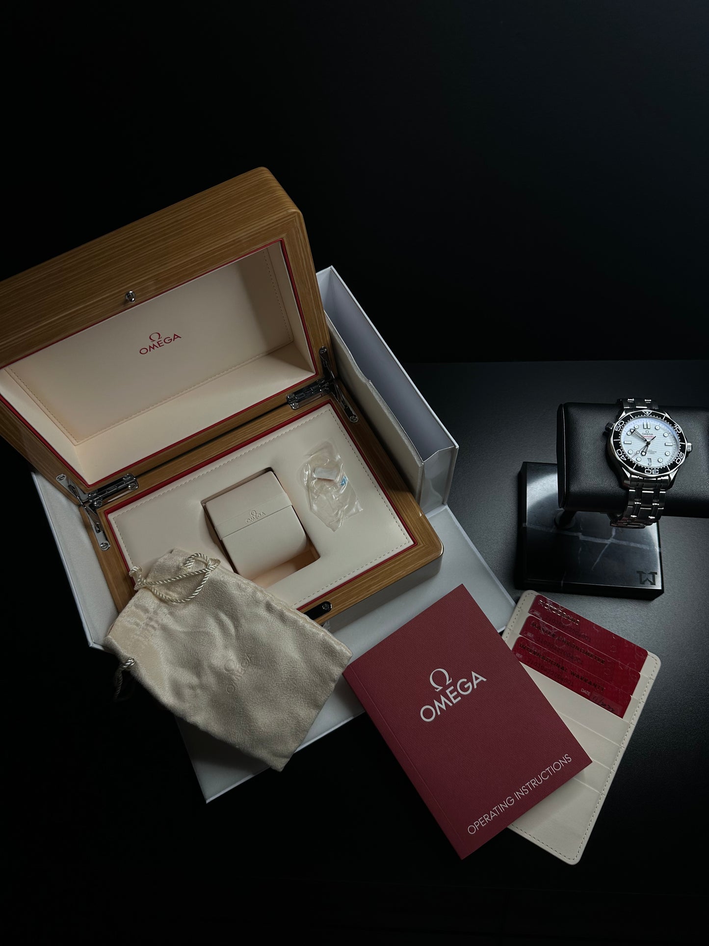 Omega Seamaster 300 White Wave Dial