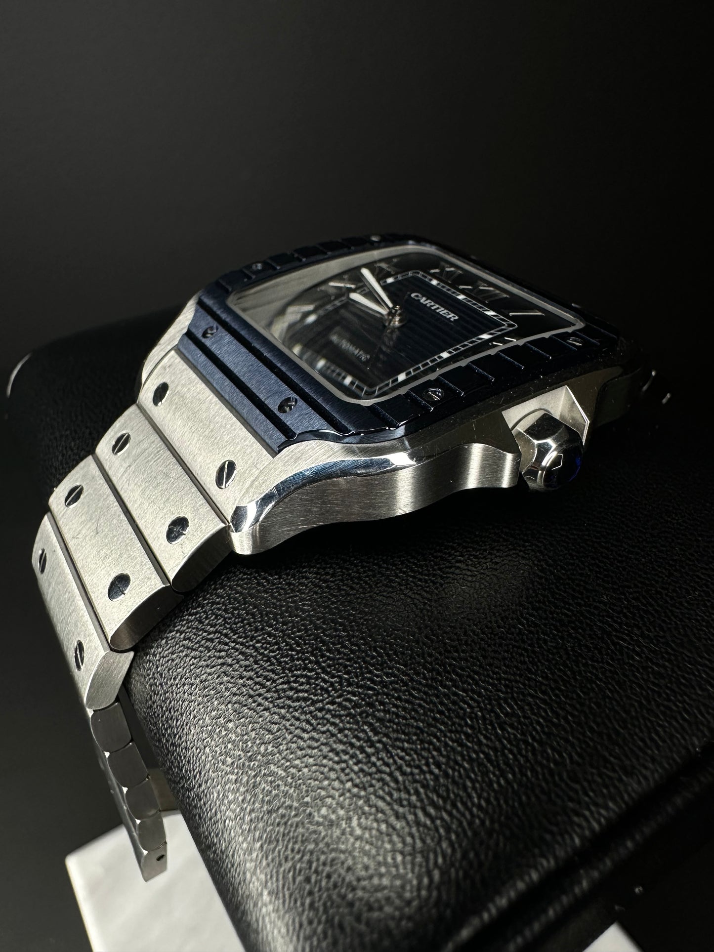 Cartier Santos De Cartier Steel Blue Dial Automatic Watch WSSA0048 - 2022