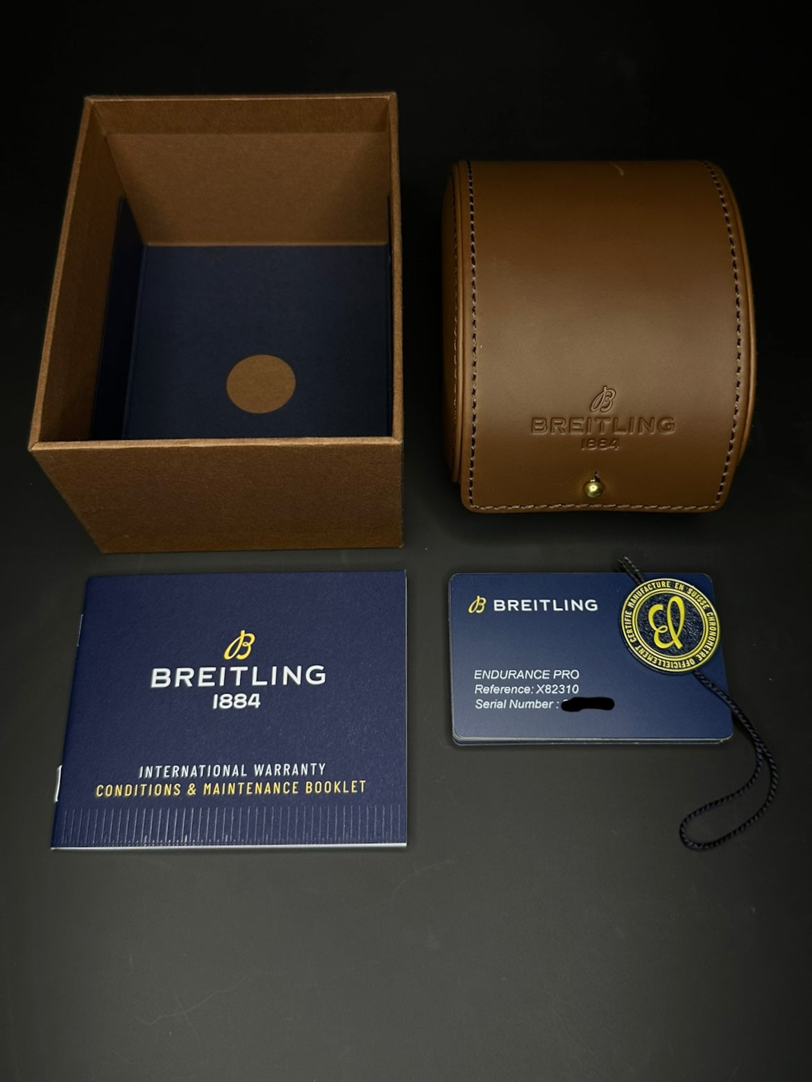 Breitling Endurance Pro Men's Black Watch with Yellow Rubber Strap - X82310