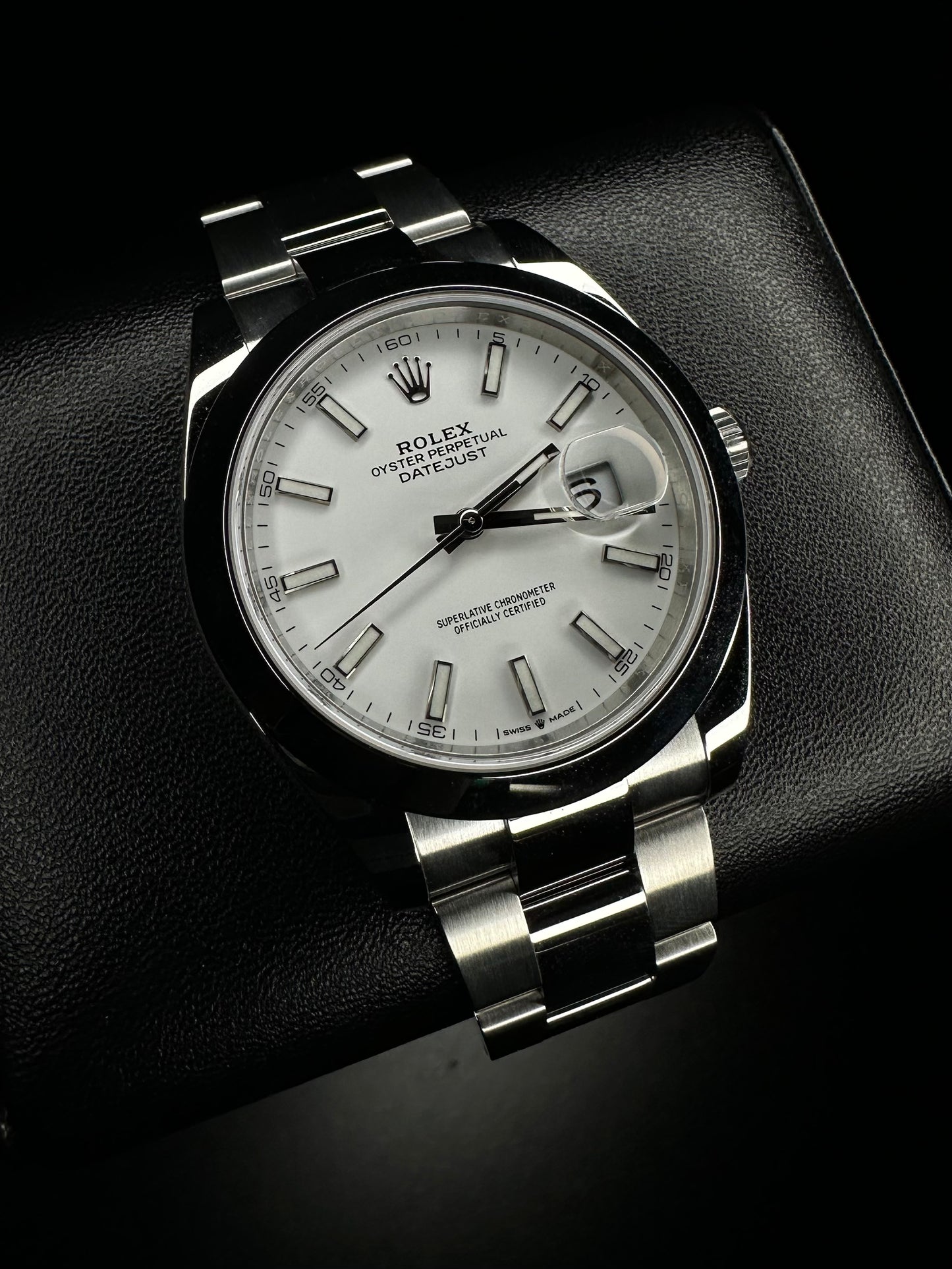 Rolex Datejust 41mm Stainless Steel White Dial 126300