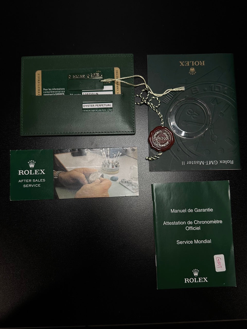 Rolex GMT Master II 116710LN Black Dial Complete Set 2008