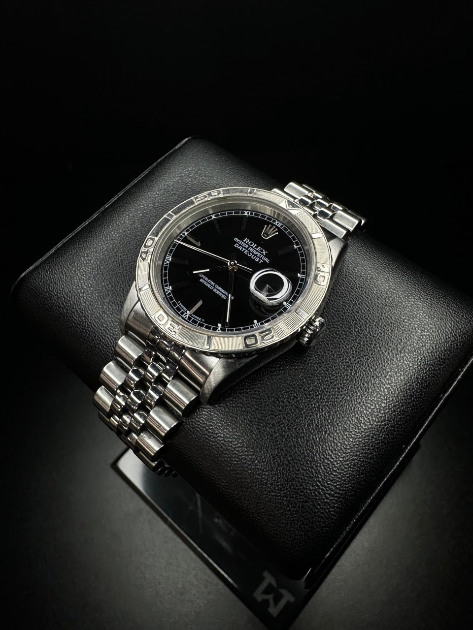 Rolex Datejust Thunderbird 16264 Black Dial Jubilee Bracelet