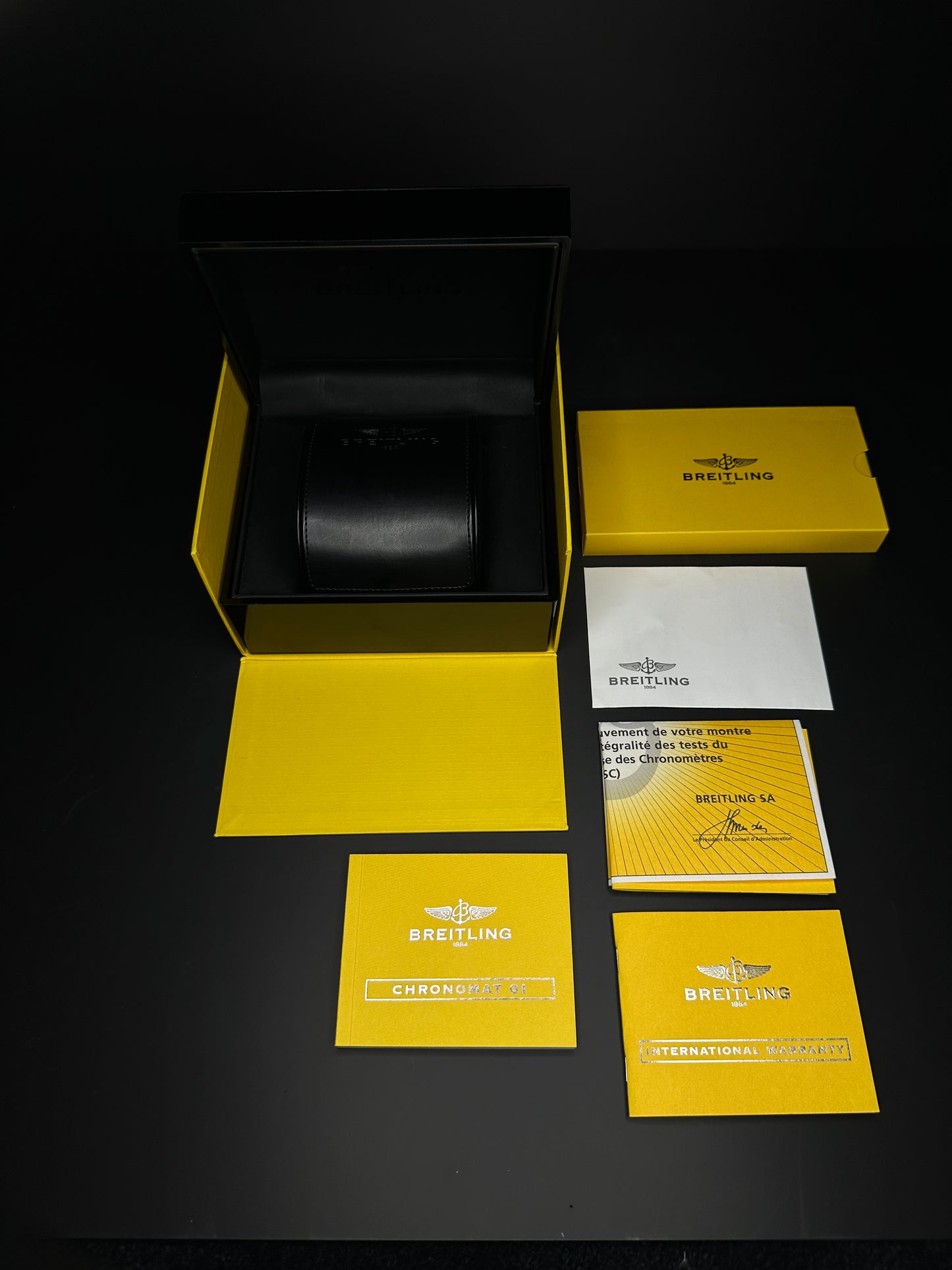 Breitling Chronomat 01 AB0110/BB52 'Breitling For America' Limited Edition watch, number 21 of 50, featuring a distinctive blue dial, stainless steel case, and iconic Chronomat design. Perfect for collectors of rare, high-performance timepieces. Available from The Watch Trader CT.