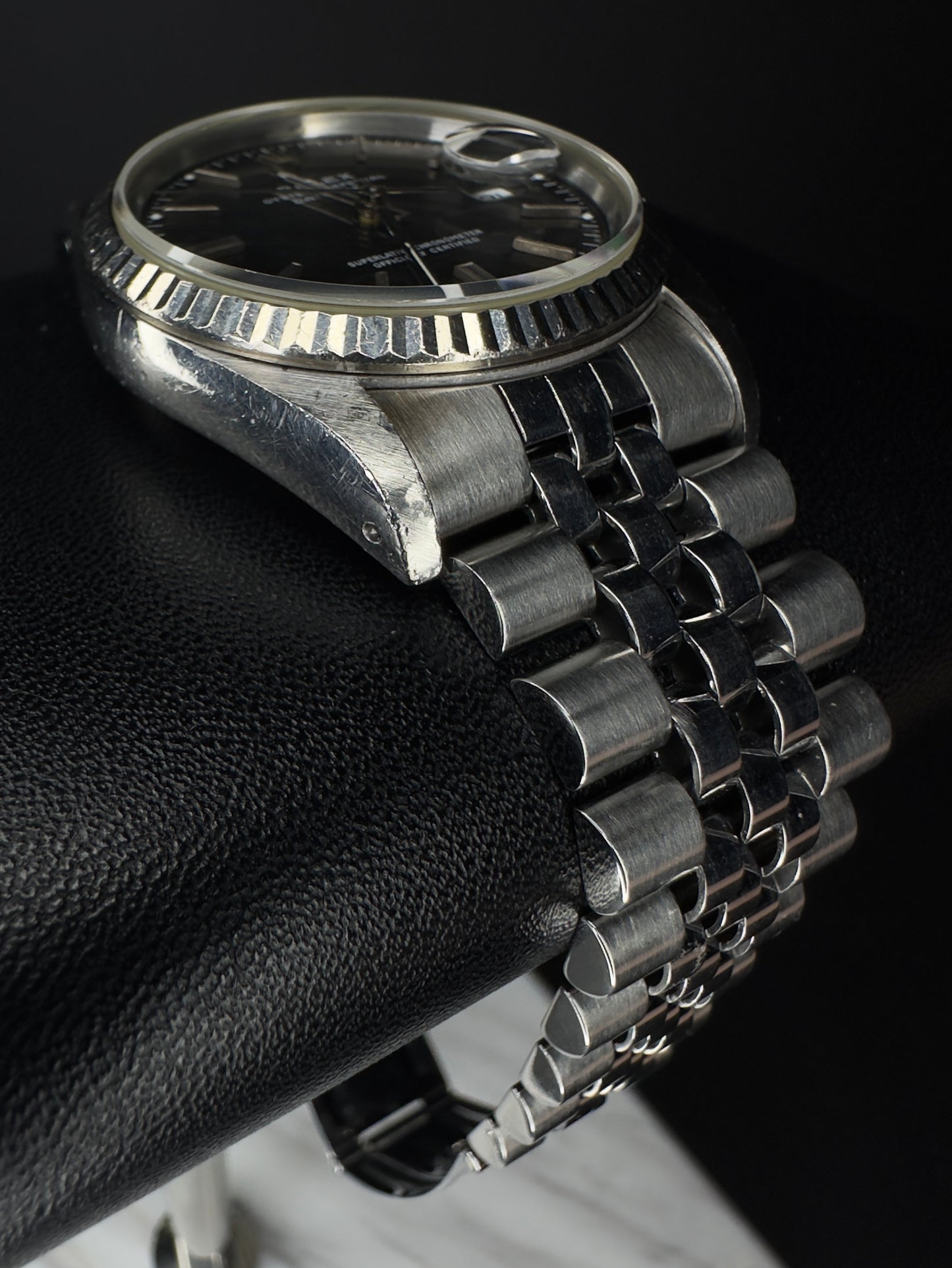 Rolex Datejust 36mm men's watch, model 16234, featuring a refined grey dial and stainless steel Jubilee bracelet, from 1991. This classic automatic timepiece combines timeless style with Rolex's renowned craftsmanship, ideal for collectors and enthusiasts seeking a vintage luxury watch. Available from The Watch Trader in Madison, Connecticut.