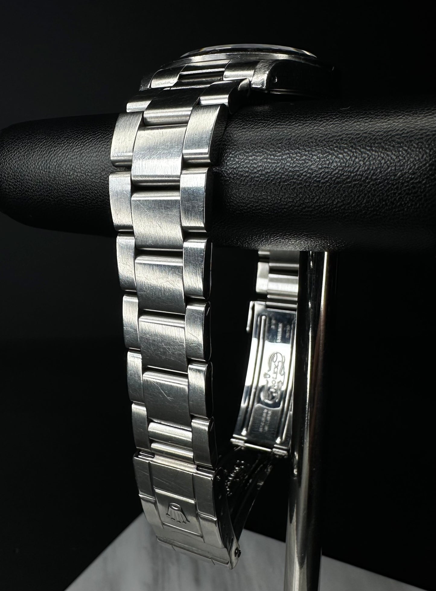 Rolex Explorer II 40mm automatic watch, model 16570, featuring a classic black dial and stainless steel case, 2000 release. This iconic timepiece combines durability and style, perfect for explorers and collectors seeking a reliable, versatile luxury watch. Available from The Watch Trader CT.