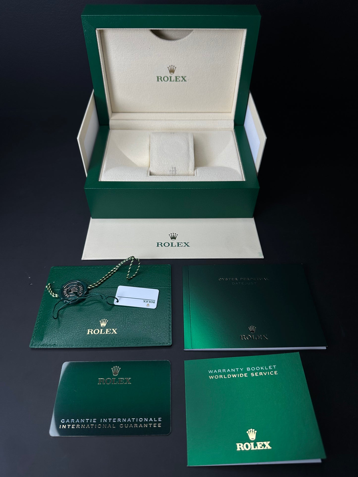 Rolex Datejust 36mm 126234 Olive Green Palm Motif Diamond Dial - 2024