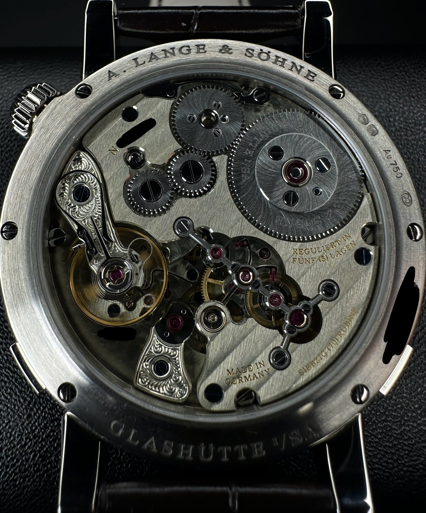 A. Lange & Söhne Zeitwerk Date 148.038 Grey Dial White Gold 44.2mm - 2023