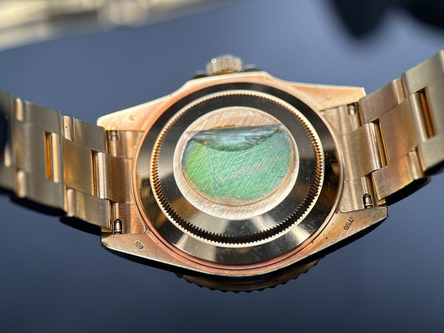 Rolex Submariner Date 16618 Bluesy Yellow Gold Unpolished 40mm Automatic Watch5