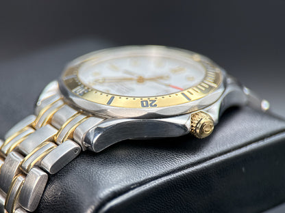 Omega Seamaster Diver 300M 168.1503 Two-Tone White Dial Automatic 41mm Watch1