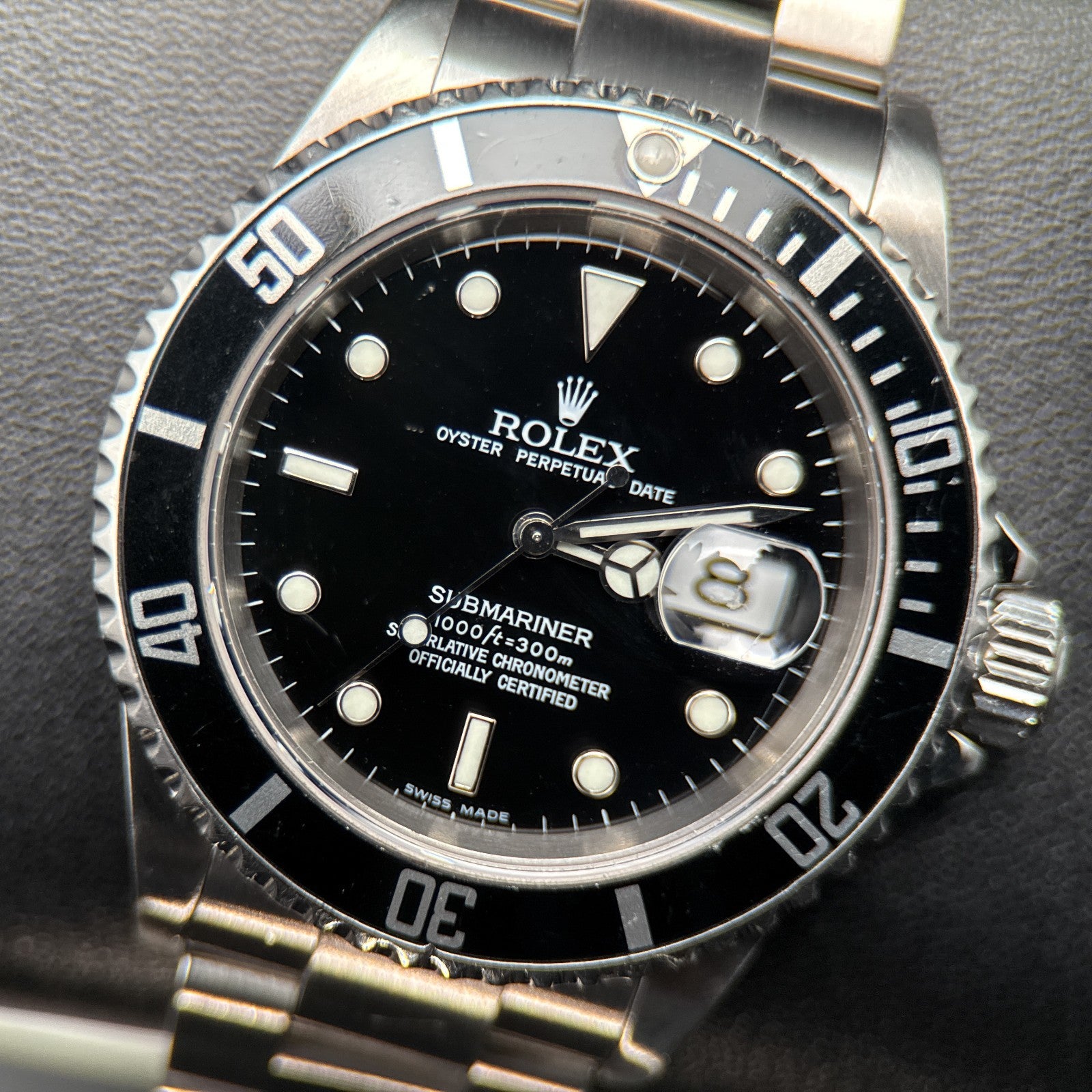 Rolex Submariner Date 16610 Black Dial Steel Automatic 40mm Watch - 20040
