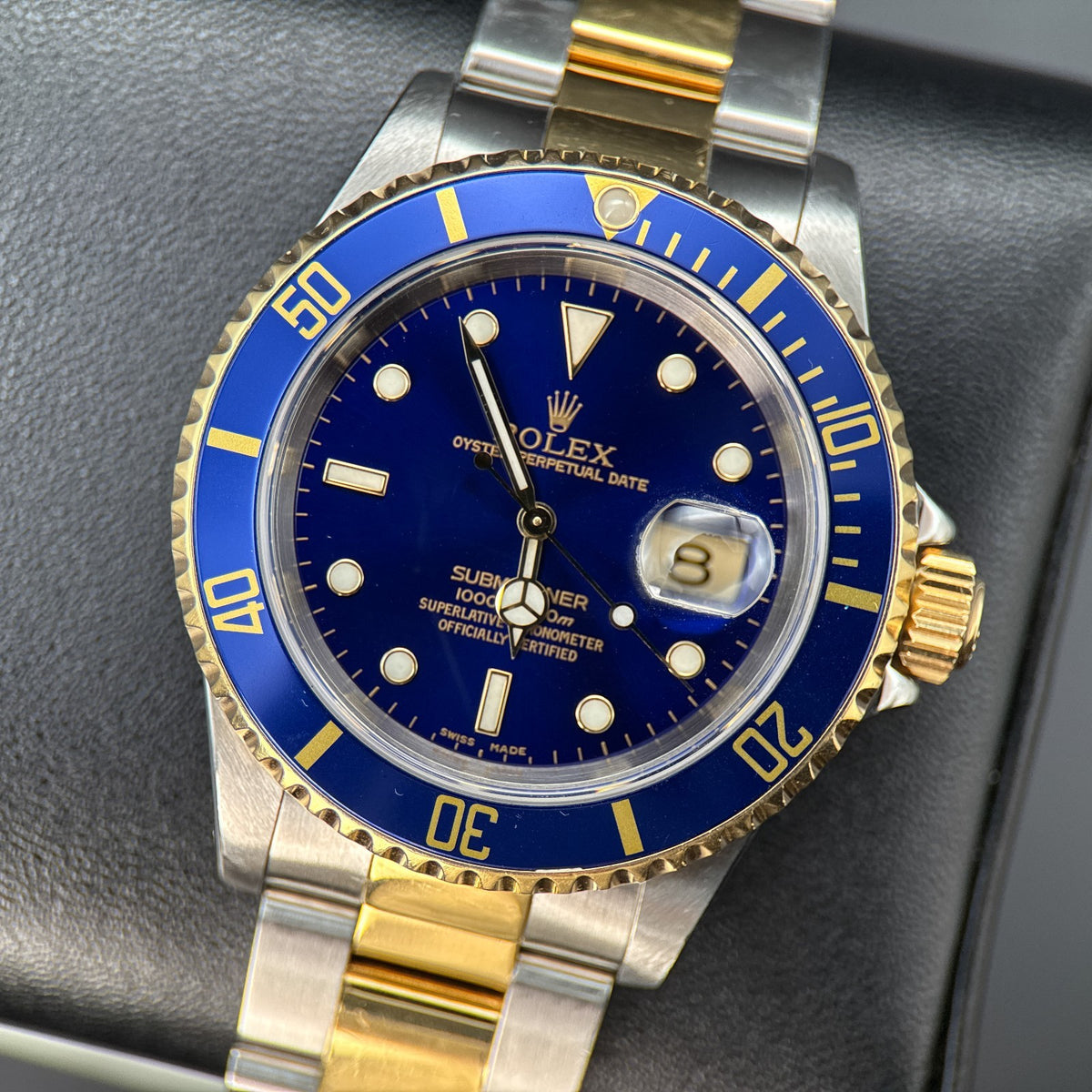 Rolex Submariner 16613 Bluesy Blue Dial Two-Tone 40mm Automatic Watch - 20000