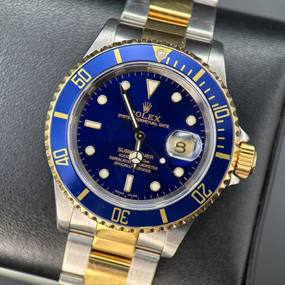 Rolex Submariner 16613 Bluesy Blue Dial Two-Tone 40mm Automatic Watch - 20000
