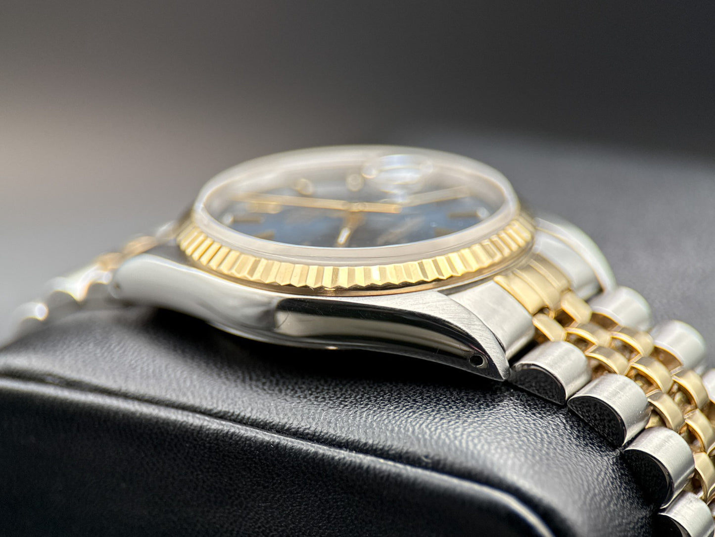 Rolex Datejust 16233 Blue Stick Dial Fluted Bezel Two-Tone Automatic 36mm Watch3