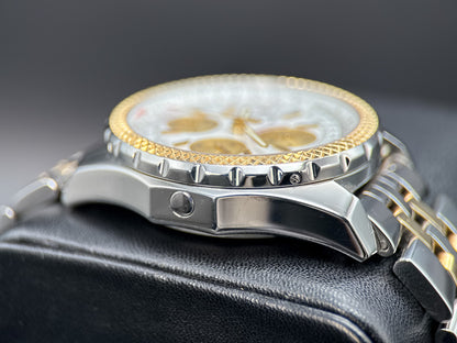 Breitling Bentley GT D13362 White Dial Two-Tone Automatic Chronograph 44mm Watch3