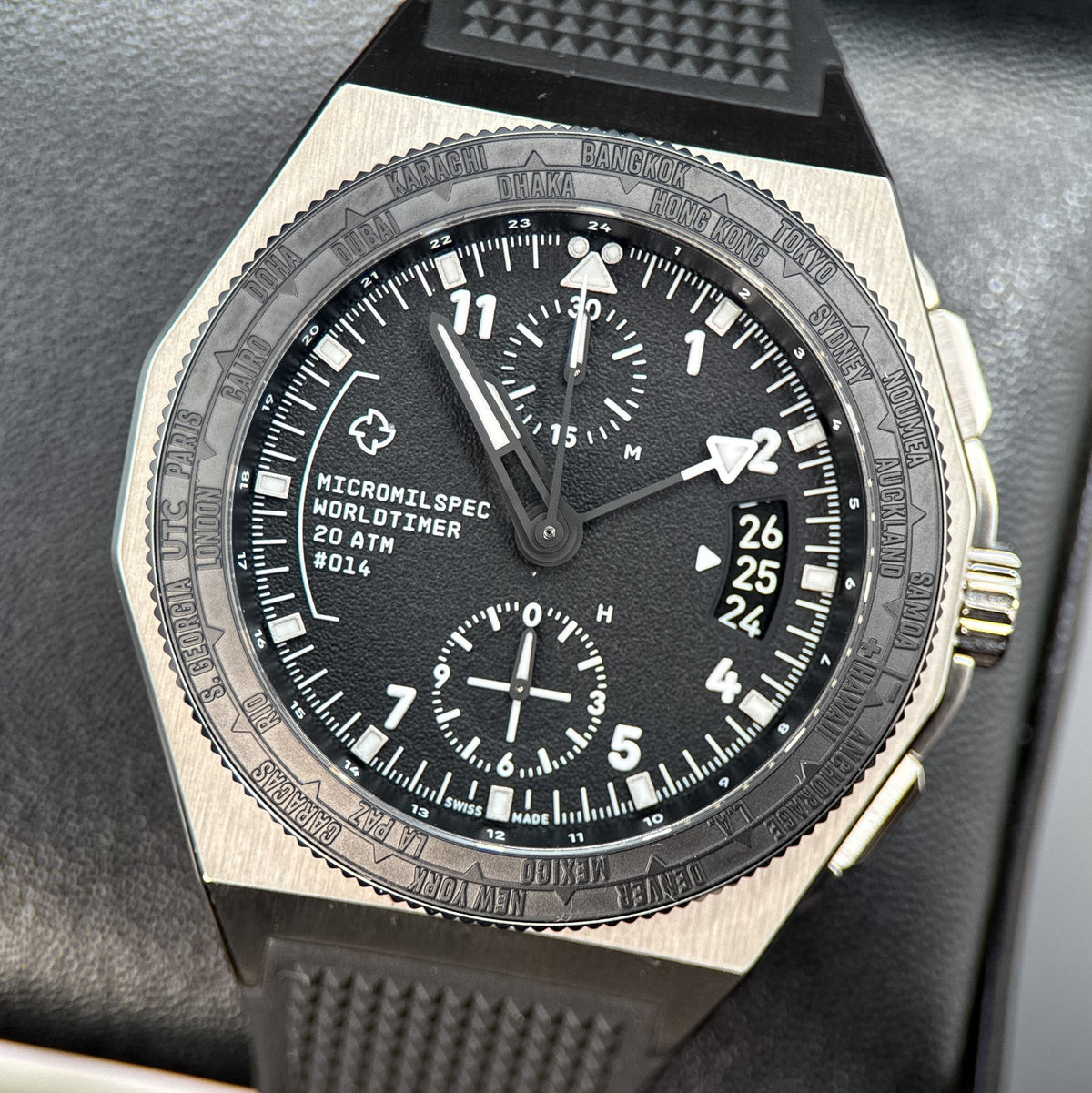 MICROMILSPEC Pilot Worldtimer Matte Grainy Dial 2026 - photo 1 of 9