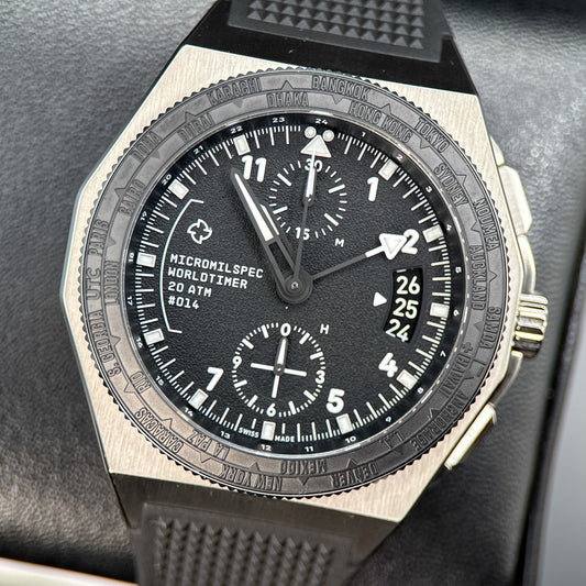 MICROMILSPEC Pilot Worldtimer Matte Grainy Dial 2026 - photo 1 of 9