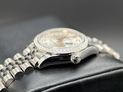 Rolex Datejust 278384RBR Silver Diamond Dial & Diamond Bezel 31mm Watch - 20261
