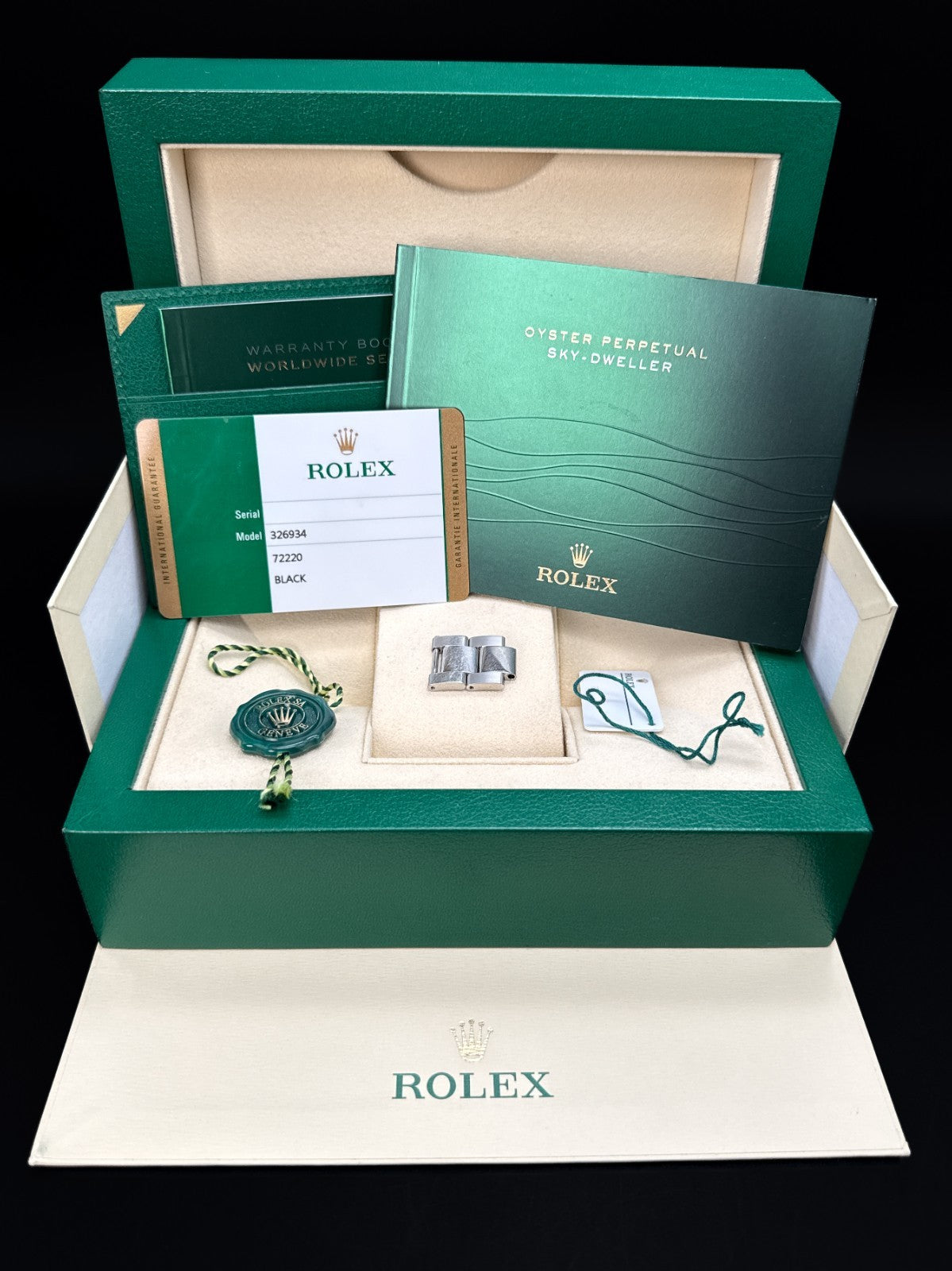 Rolex Sky-Dweller 326934 Black Dial Stainless Steel Automatic 42mm Watch - 201810