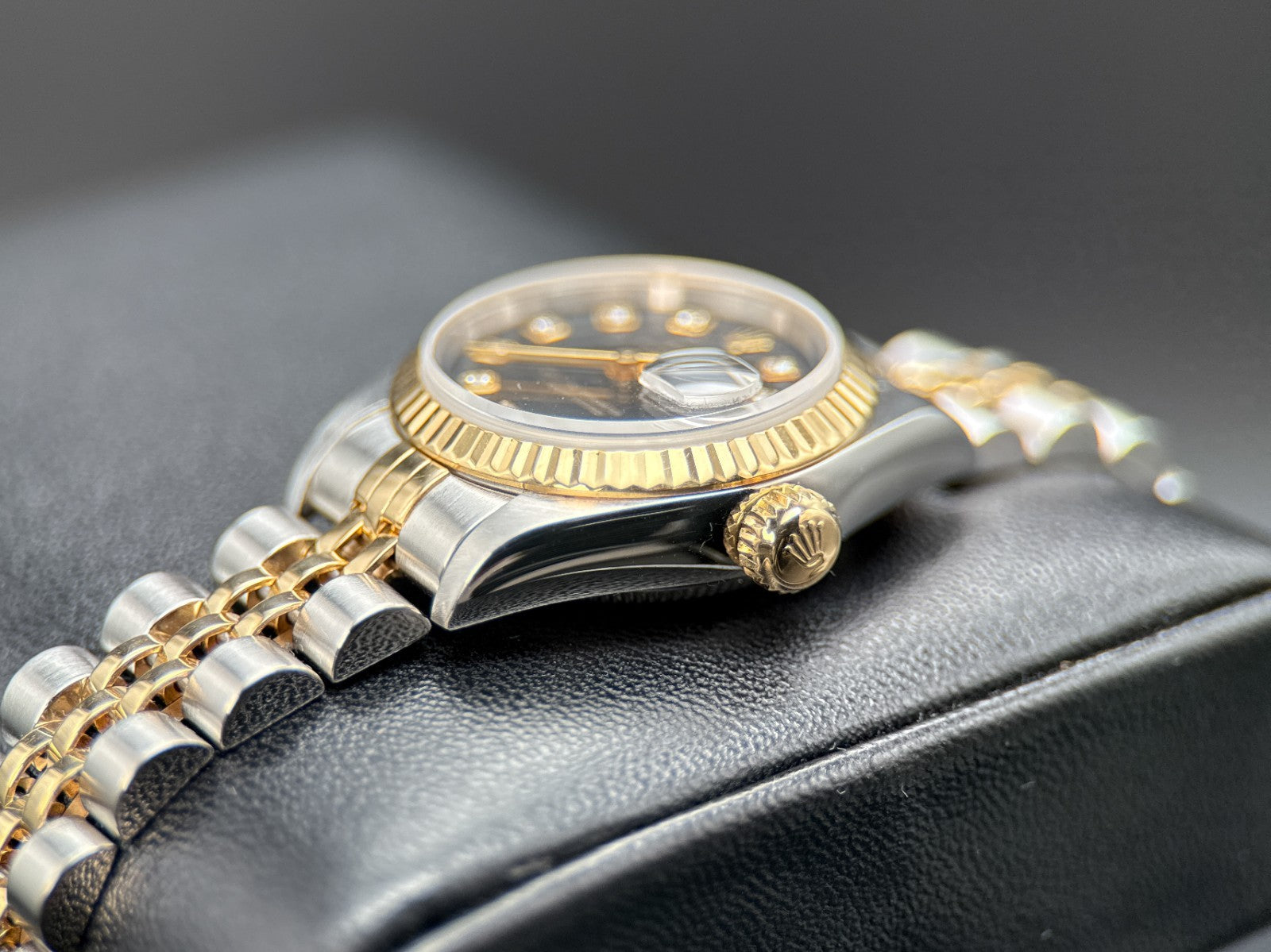 Rolex Lady-Datejust 69173 Black Diamond Dial Automatic 26mm Watch - 19981