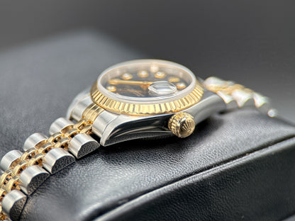 Rolex Lady-Datejust 69173 Black Diamond Dial Automatic 26mm Watch - 19981