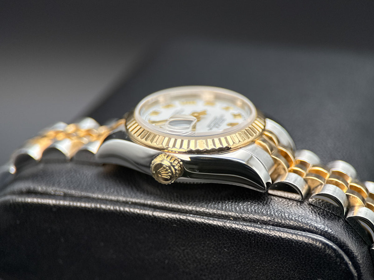 Rolex Lady Datejust 179173 White Dial Two-Tone Jubilee 26mm Watch - 20062