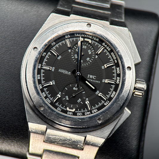 IWC Ingenieur Chronograph IW372501 Black Dial Steel Automatic 42.5mm Watch0