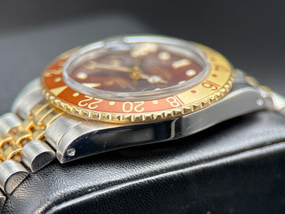 Rolex GMT-Master 16753 Vintage Root Beer Automatic 40mm Watch Complete Set 19874