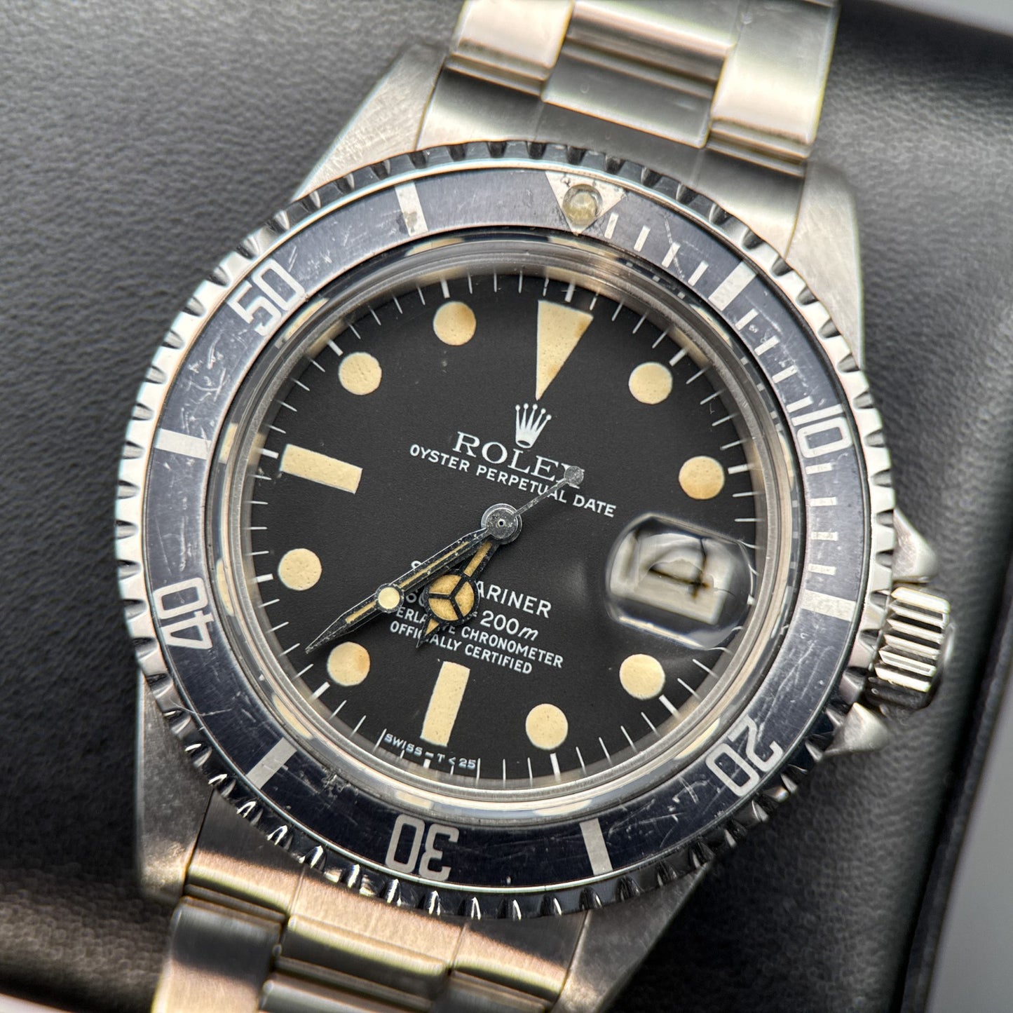 Vintage Rolex Submariner Date 1680 Ghost Bezel Black Dial Automatic 40mm Watch0