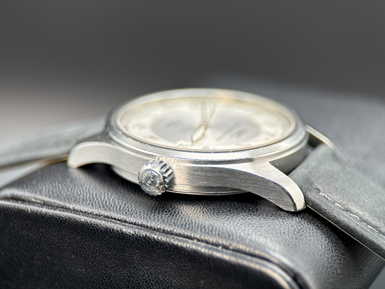 IWC Pilot's Watch Silver Men's Watch with Black Leather Strap - IW3255022