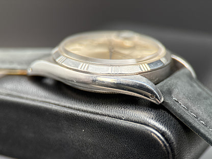 Rolex Datejust 1603 Rare "Bamboo" Engine Turned Bezel Vintage 36mm Watch3