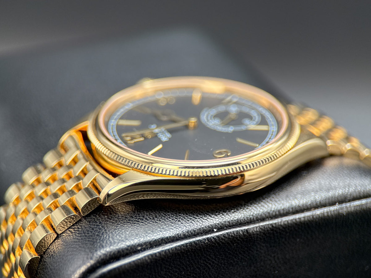 Rolex Perpetual 1908 52508 Black Dial Yellow Gold 39mm Watch - 20264