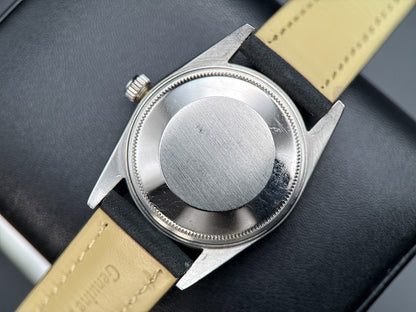 Rolex Date 15010 Silver Dial Engine-Turned Bezel Steel 34mm Automatic Watch5